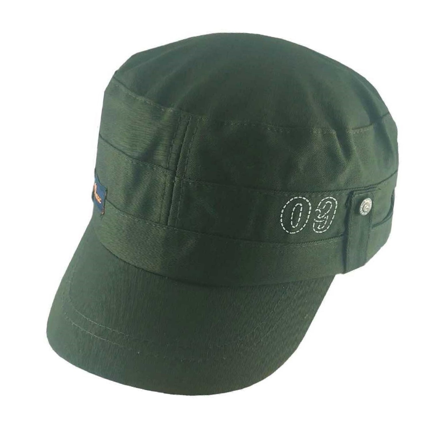 Short Visor Captain Style Golf Caps For Men Green Color