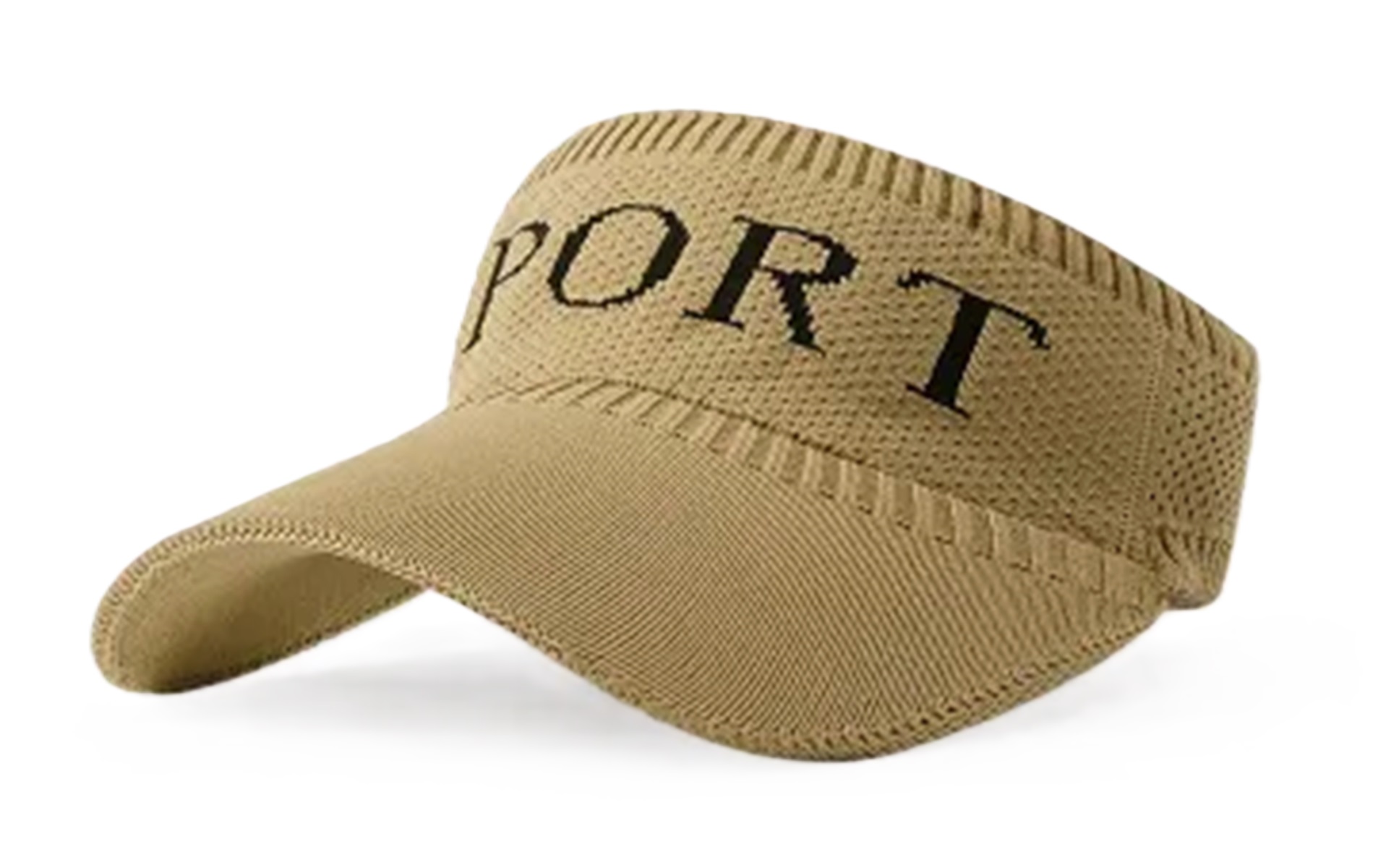 Tennis Golf Half Visor Hats And Caps For Men Beige Color