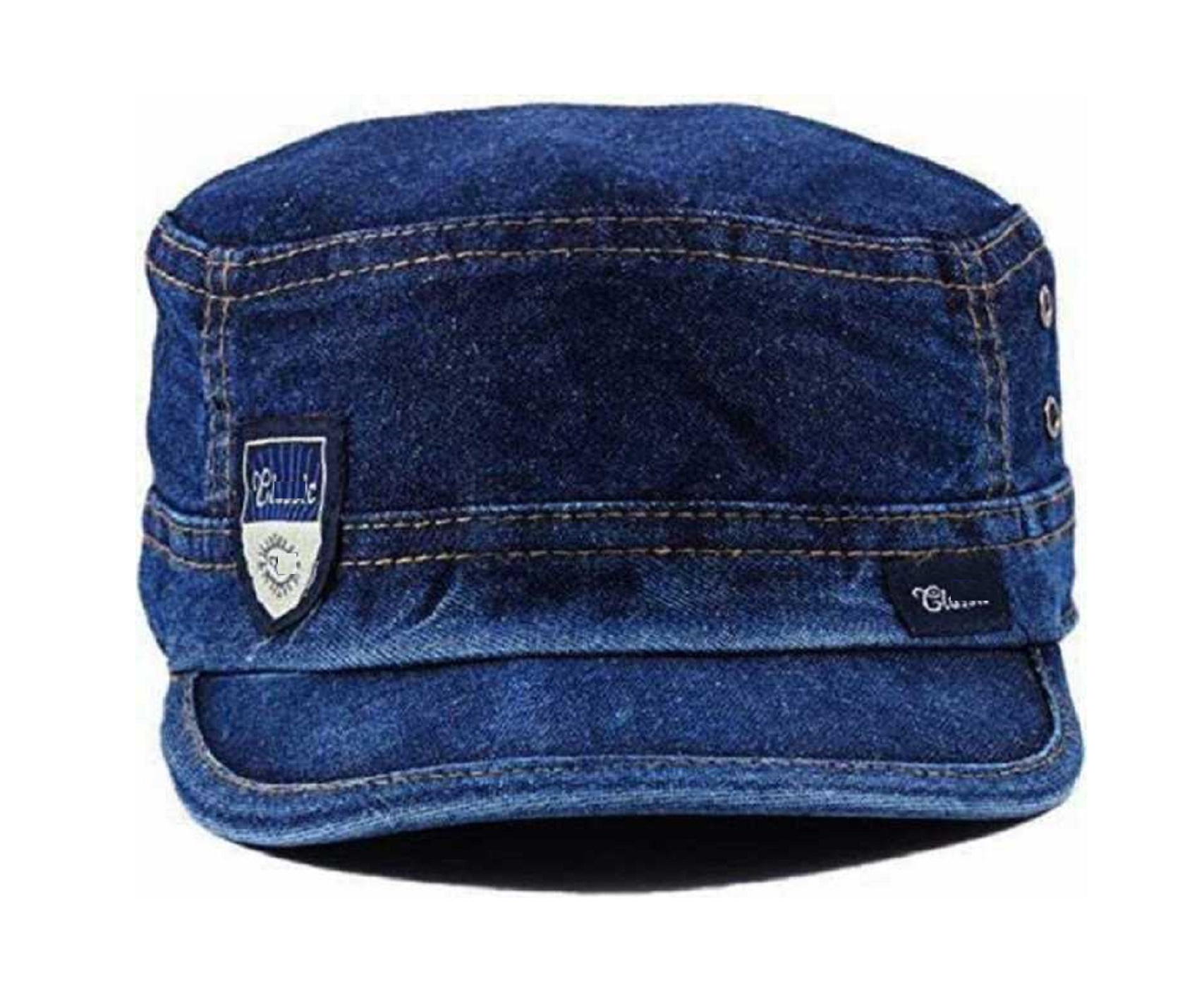 Short Golf Jeans Cap For College  Boys Blue Color