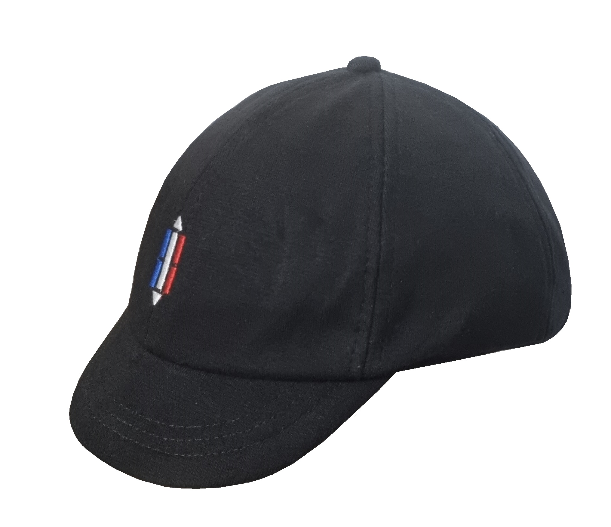 Cotton Short News Boys Style Golf Caps Black Color
