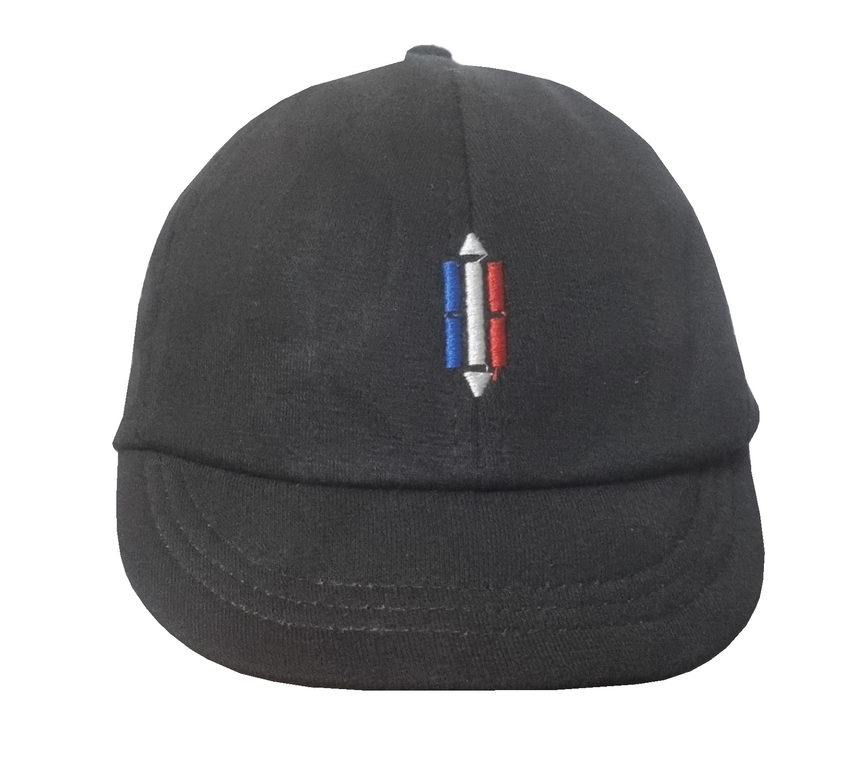 Cotton Short News Boys Style Golf Caps Black Color
