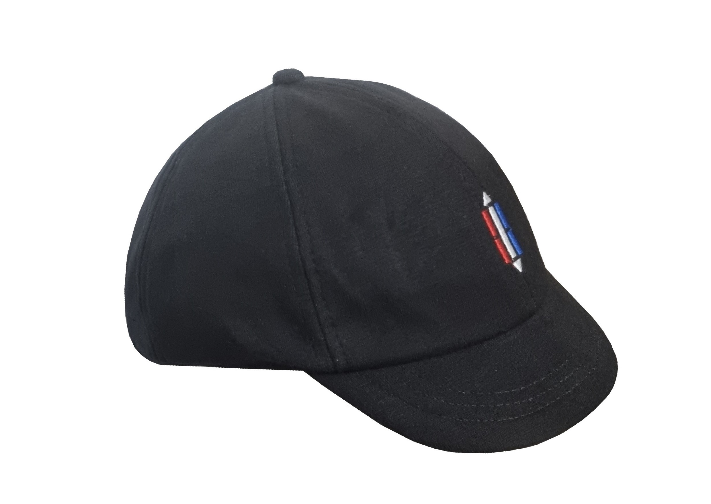 Cotton Short News Boys Style Golf Caps Black Color