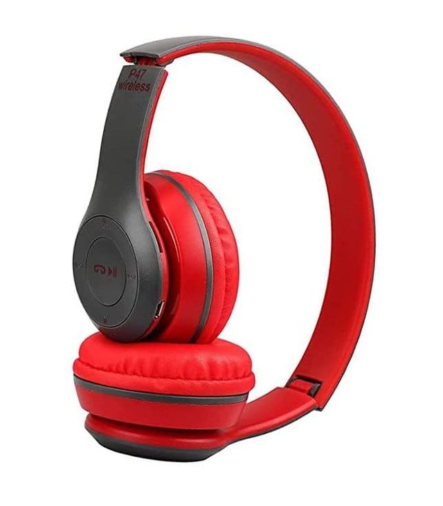 P47 Wireless Bluetooth Headphones | Deep Bass | Foldable Design | Built-in Mic | All-Day Comfort & Noise Isolation