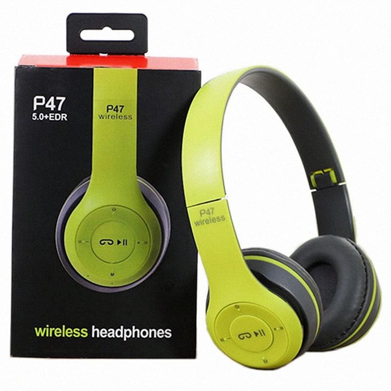 P47 Wireless Bluetooth Headphones | Deep Bass | Foldable Design | Built-in Mic | All-Day Comfort & Noise Isolation