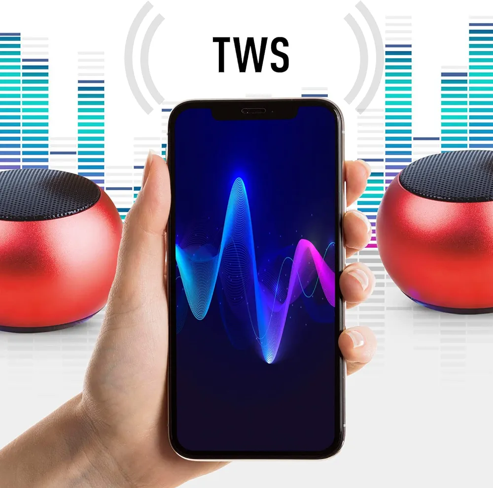 Mini Bluetooth Speaker with TWS Pairing | Compact Metal Body & Powerful Sound