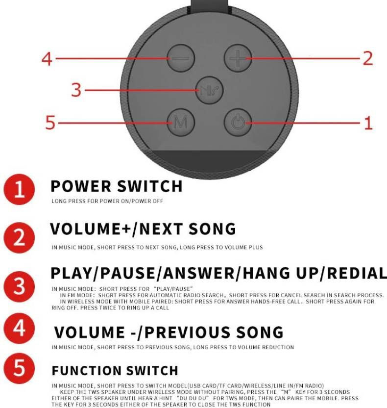 KT-125 Mini Handy Bluetooth Speaker | Portable, Splash-Proof, High Bass Sound, FM Radio, TF Card Slot, Built-in Mic, with inbuilt Phone Stand