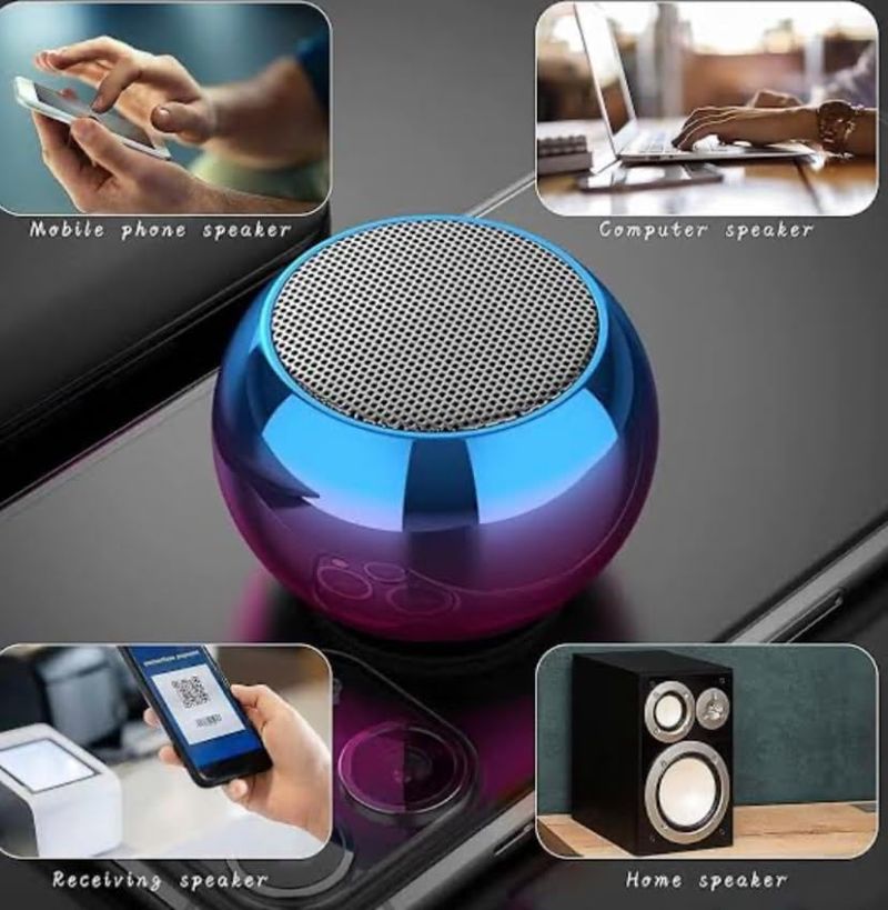 Mini Bluetooth Speaker with TWS Pairing | Compact Metal Body & Powerful Sound