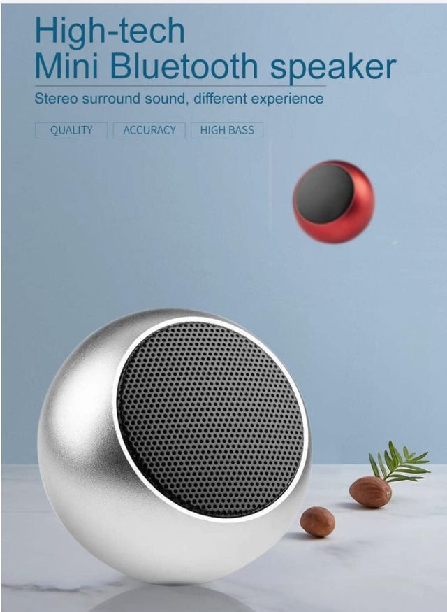 Mini Bluetooth Speaker with TWS Pairing | Compact Metal Body & Powerful Sound