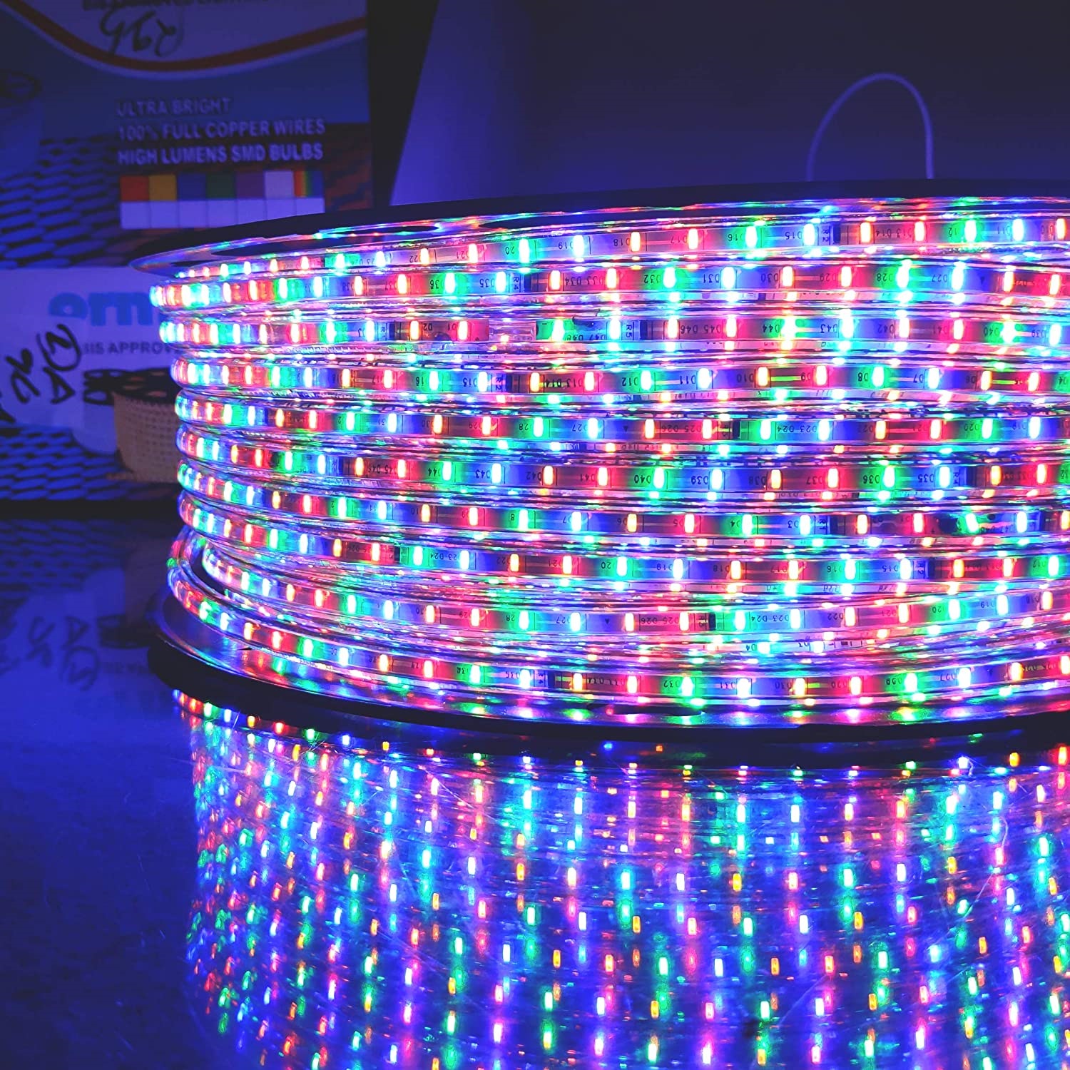 RGB LED Rope Strip Lights Waterproof Outdoor 5 Meter Length
