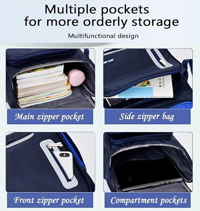 Kids School Backpack with Cute Bear Design Lightweight