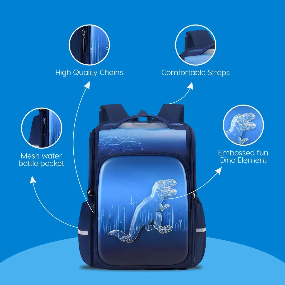 3D Cartoon Backpack for Kids Water Resistant School Bag