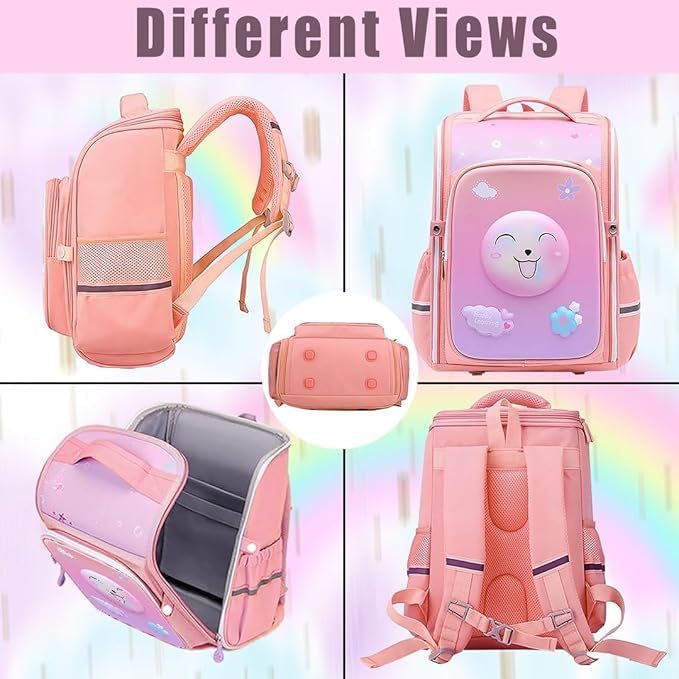Kids 3D Cartoon School Backpack Stylish Lightweight Design