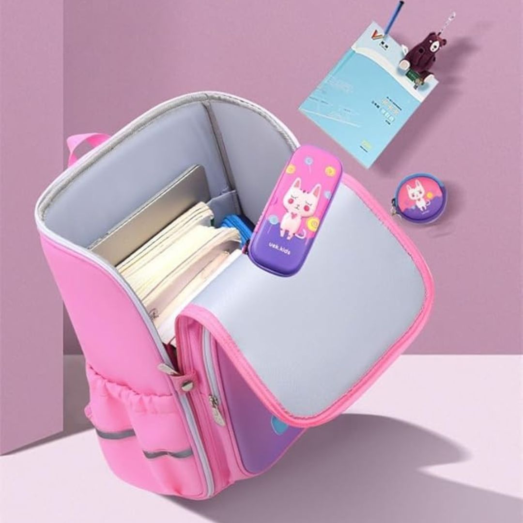 Kids 3D Cartoon School Backpack Stylish Lightweight Design