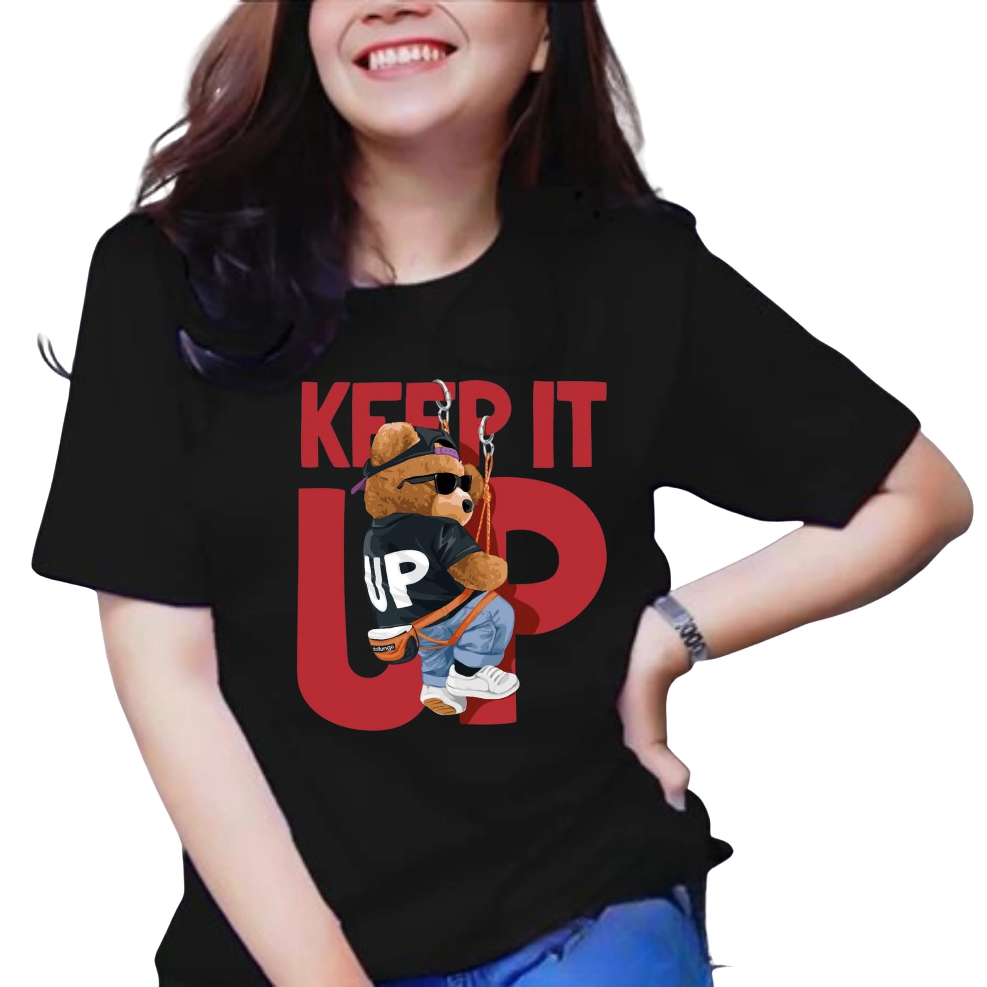 Womens Casual Cotton Round Neck Half Sho...