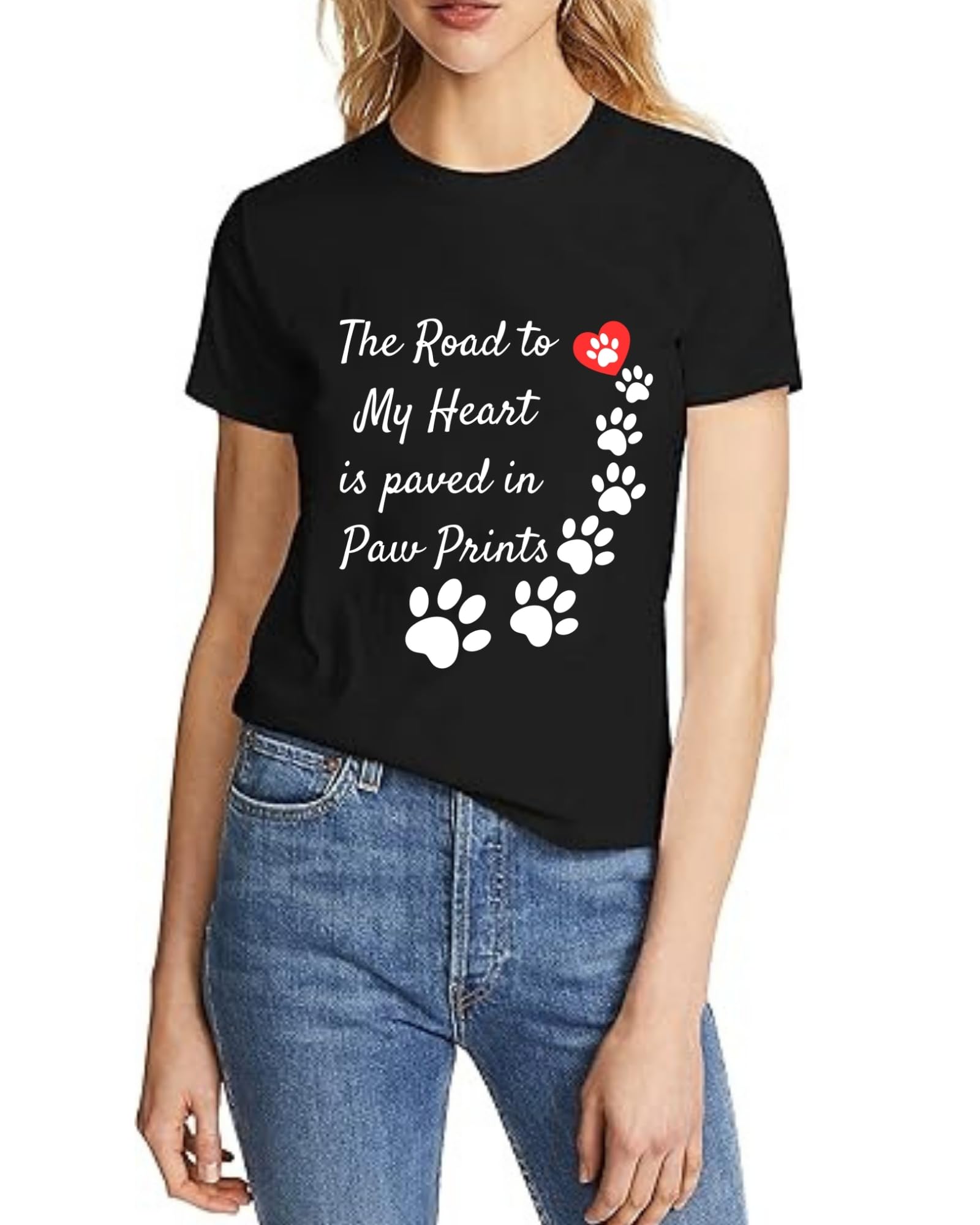 Pet Lover T-Shirt, The Road to My Heart...