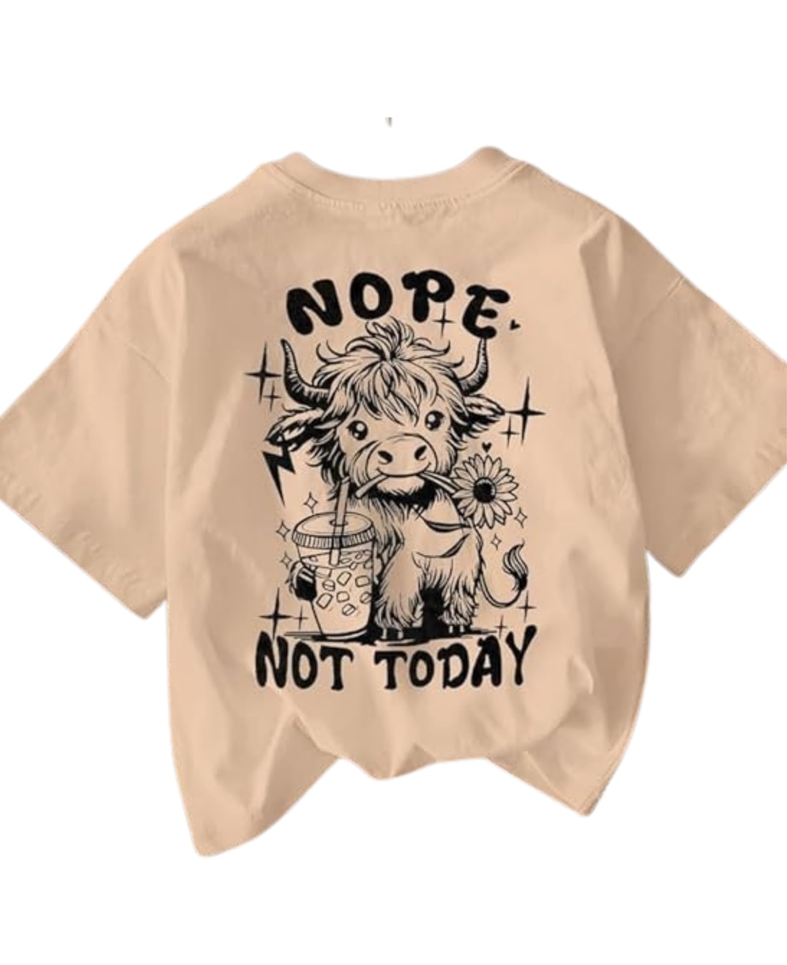 Women Short Sleeve Cotton Blend Oversize...