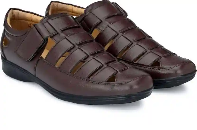 Latest Fabulous Men Sandals|Roman Sandals/Outdoor Sandal For Men's & Boys-103-Sandal-BRN