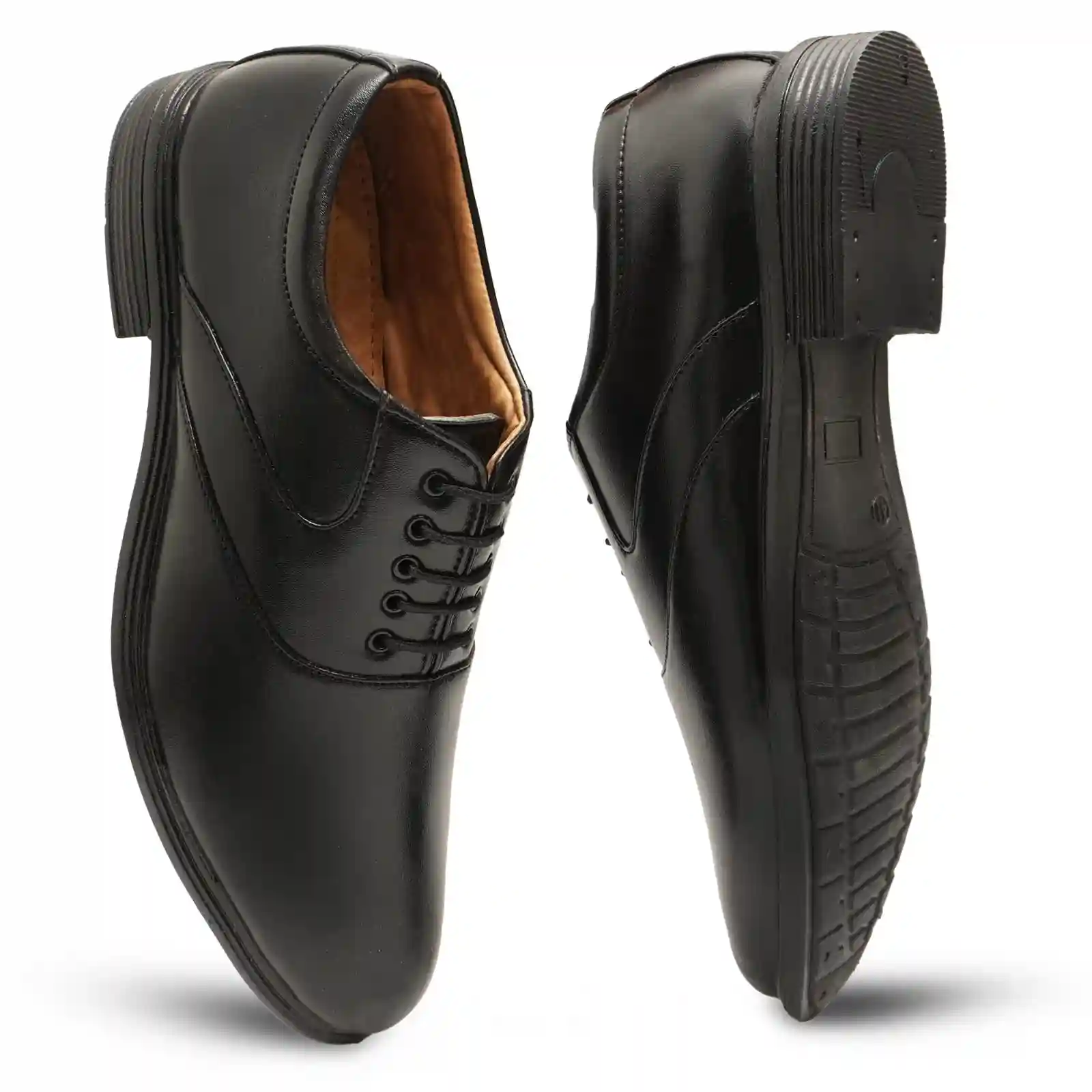 Latest Stylish Men Formal Shoes|Black Derby Shoes|Office Shoes For Men's & Boys - Black