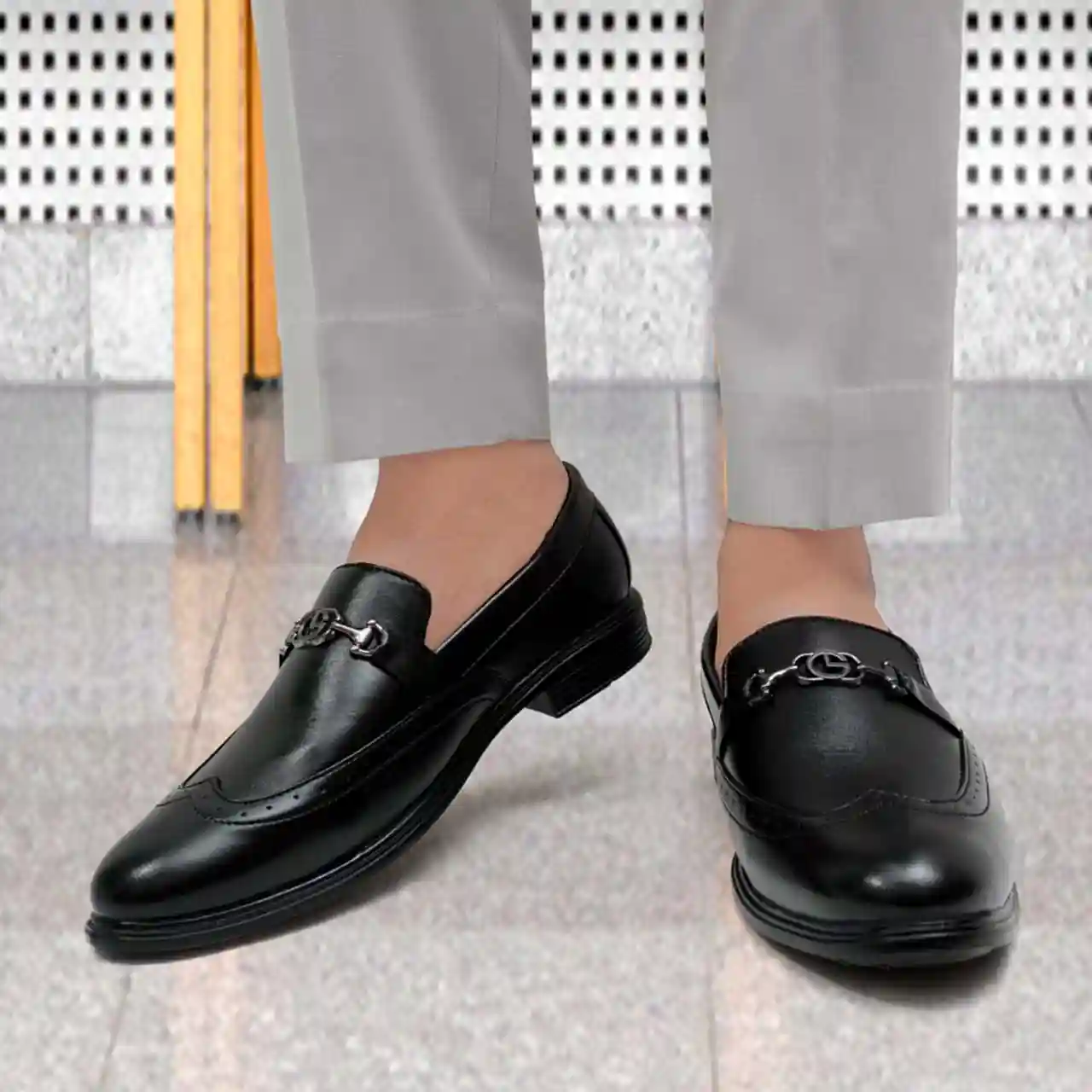 Latest Trendy Men Formal Shoes|Black Moc...