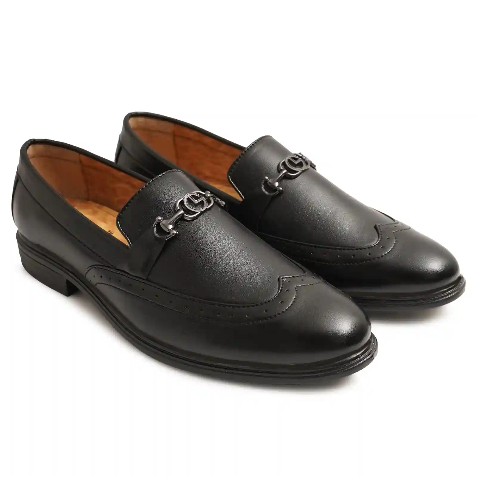 Latest Trendy Men Formal Shoes|Black Moccasin Shoes|Office Shoes For Men's & Boys-MOCCASIN09-BLK