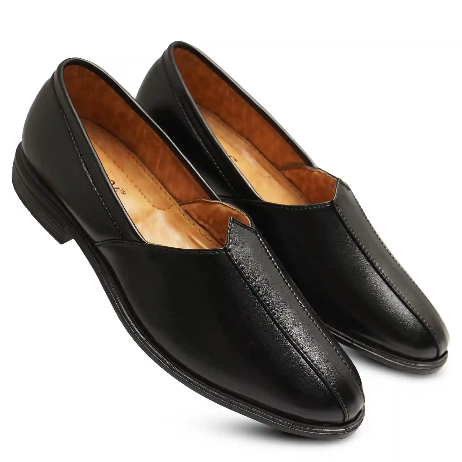 Latest Stylish Men Nagra Shoes|Nagra Juttis/Rajsthani Juttis For Men's & Boys-MOC-NAGRA-BLK