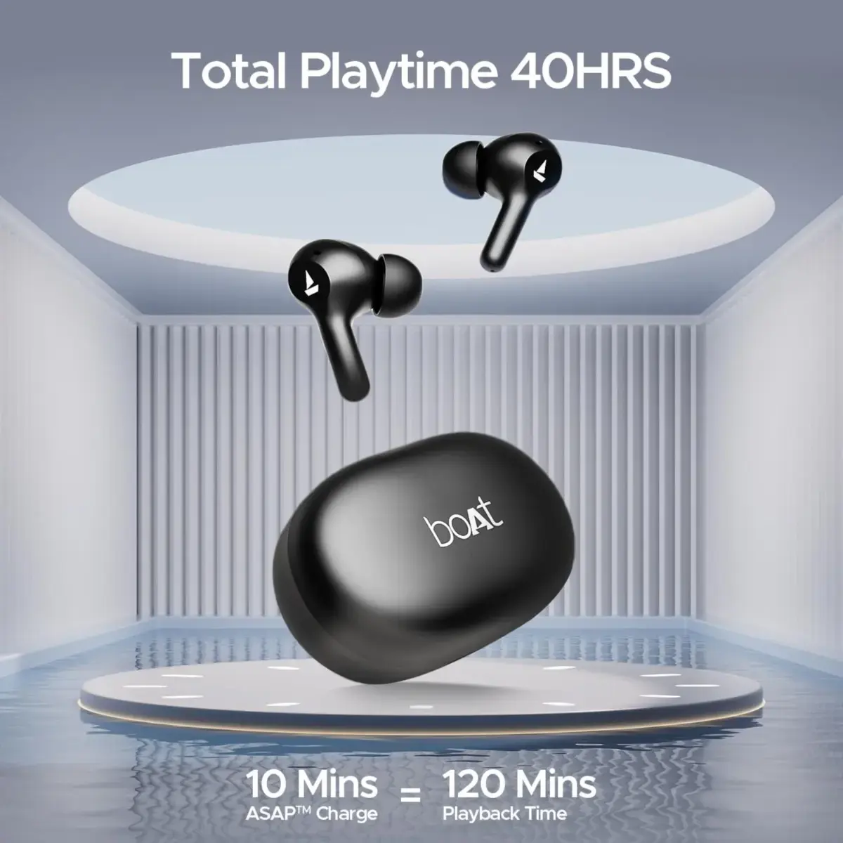 boAt Airdopes 71 TWS Earbuds with 40 Hours Playtime, Dual Mics with Enx Technology