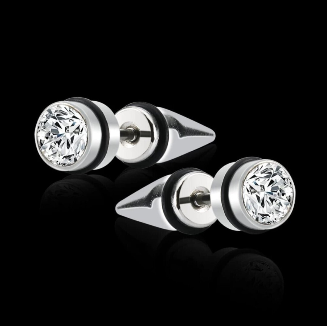 Mens Jewellery Valentine Silver Black Bali Mens Earing For Men Boys / Boyfriend