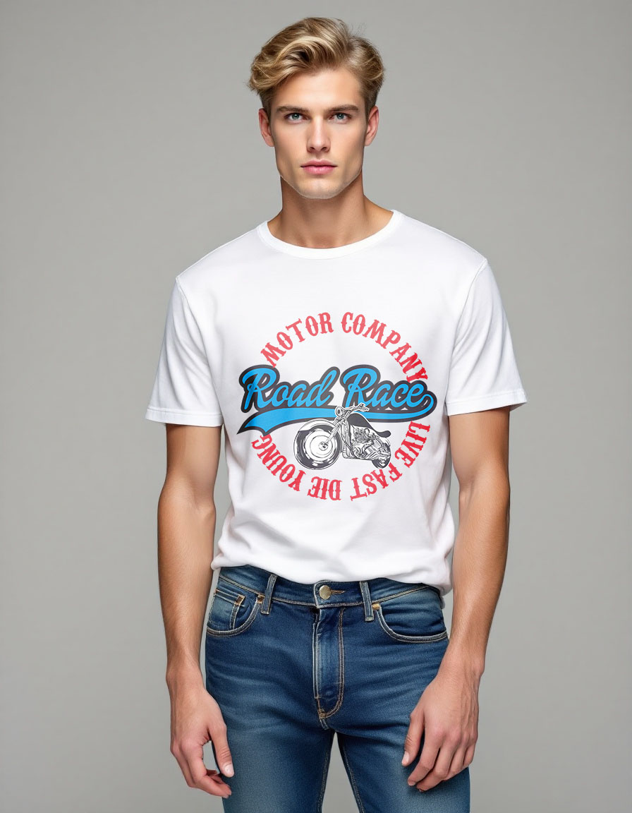 Premium Cotton T-Shirts with Bold Graphi...