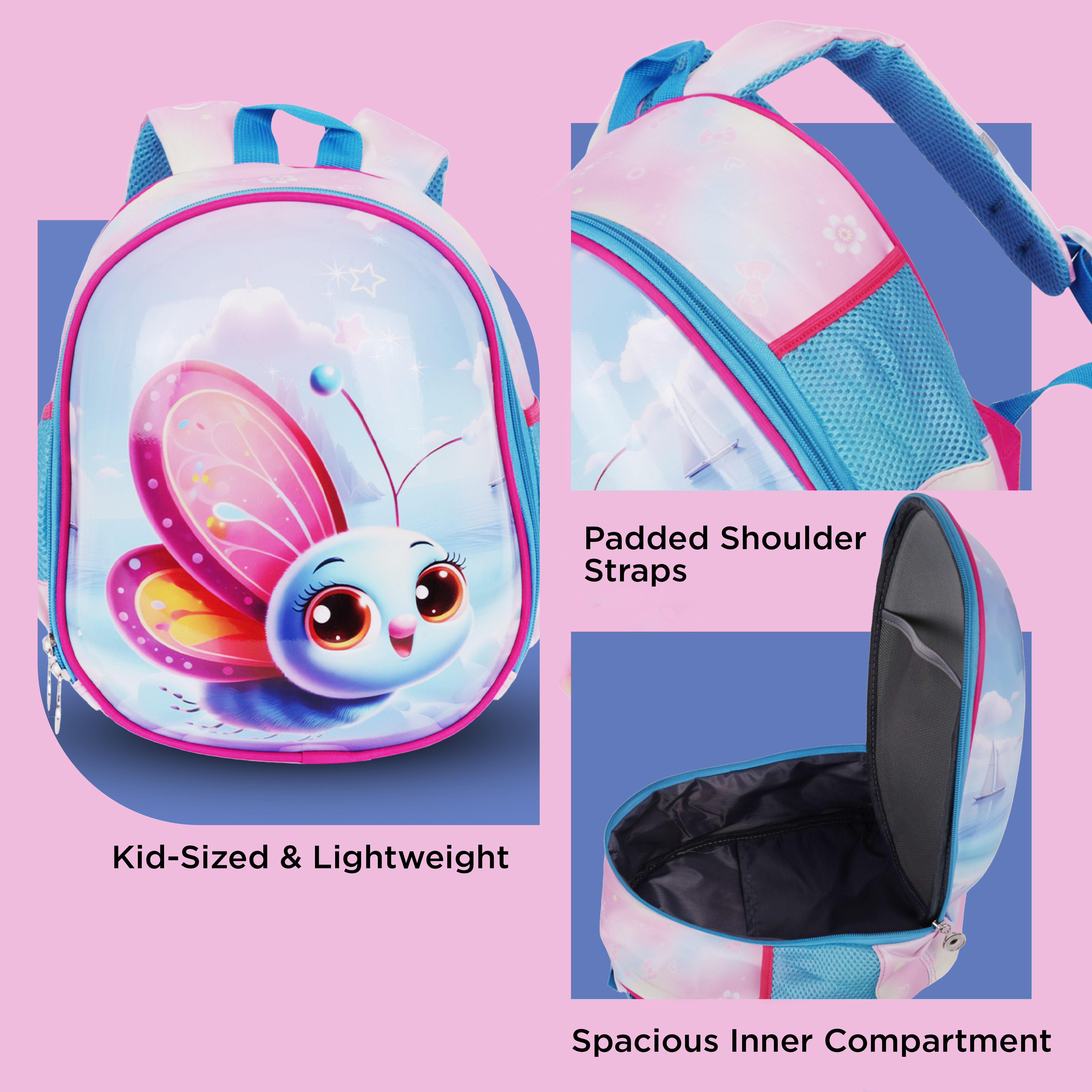 Hard Shell Cartoon School Backpack for Kids Durable Design