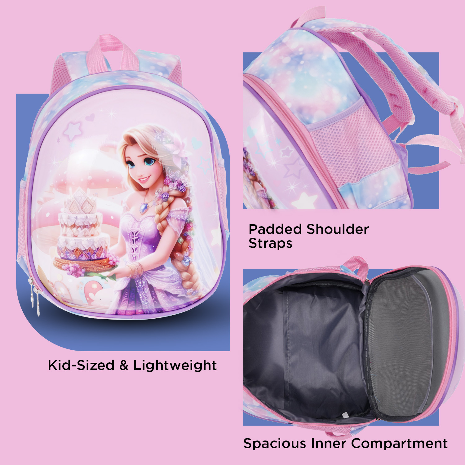 Hard Shell School Bag for Kids Durable Cartoon Backpack