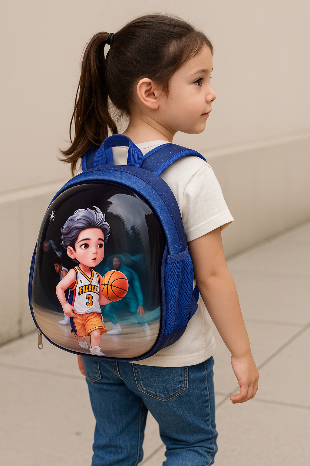 Hard Shell School Bag for Kids Cartoon D...