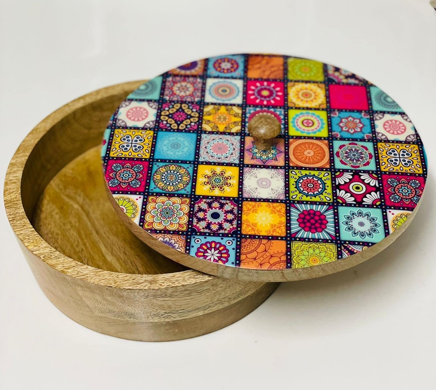 Wooden Chapati Casserole Hot Box