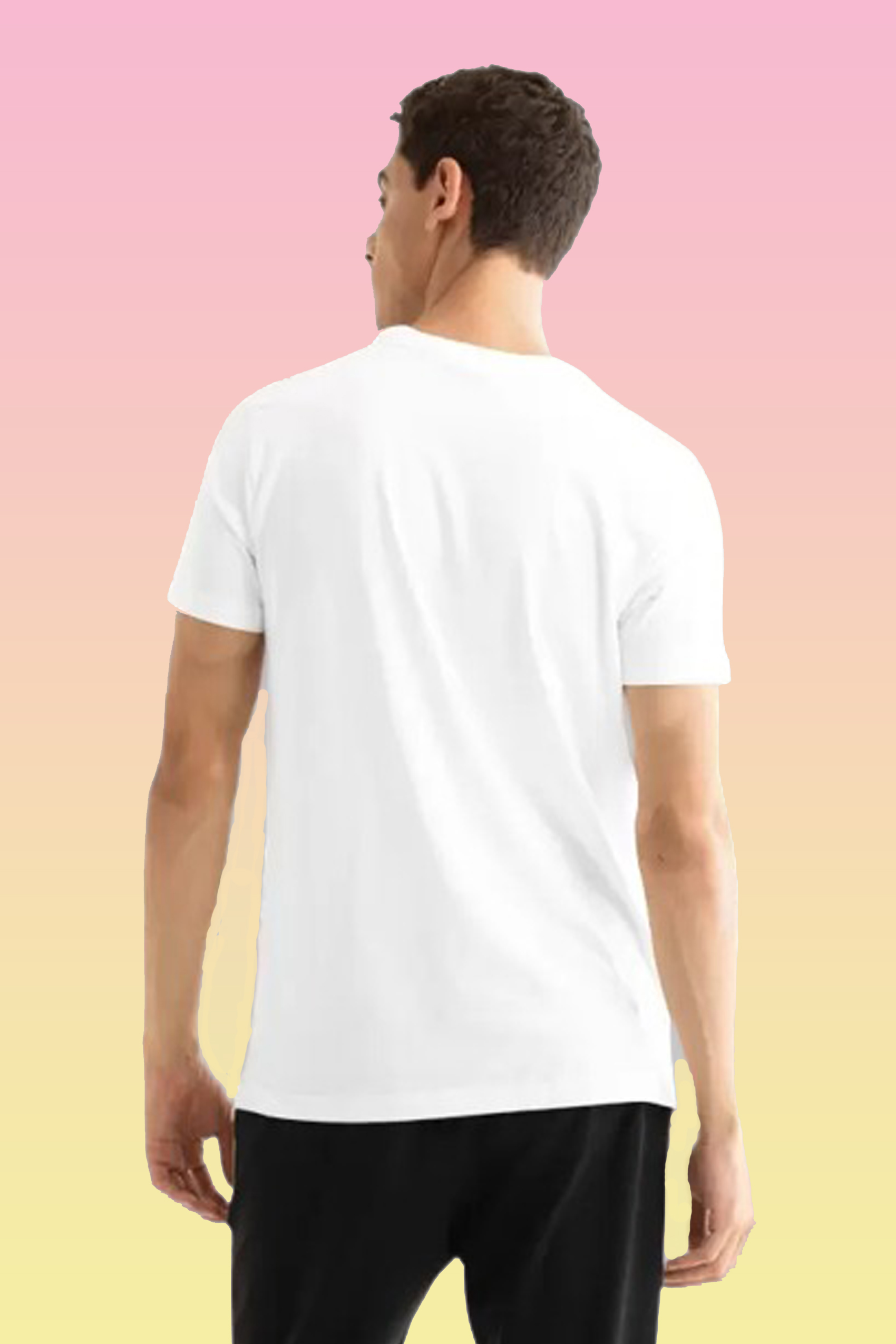 New Trendy Men’s White Polyester Relaxed Fit T-Shirt | Minimal Mickey Mouse Chest Print | Half Sleeves Round Neck Casual Wear
