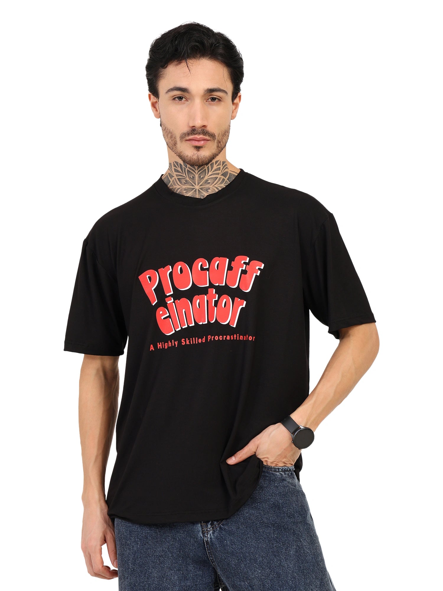 Men Oversized Bamboo T-Shirt – Soft, Bre...