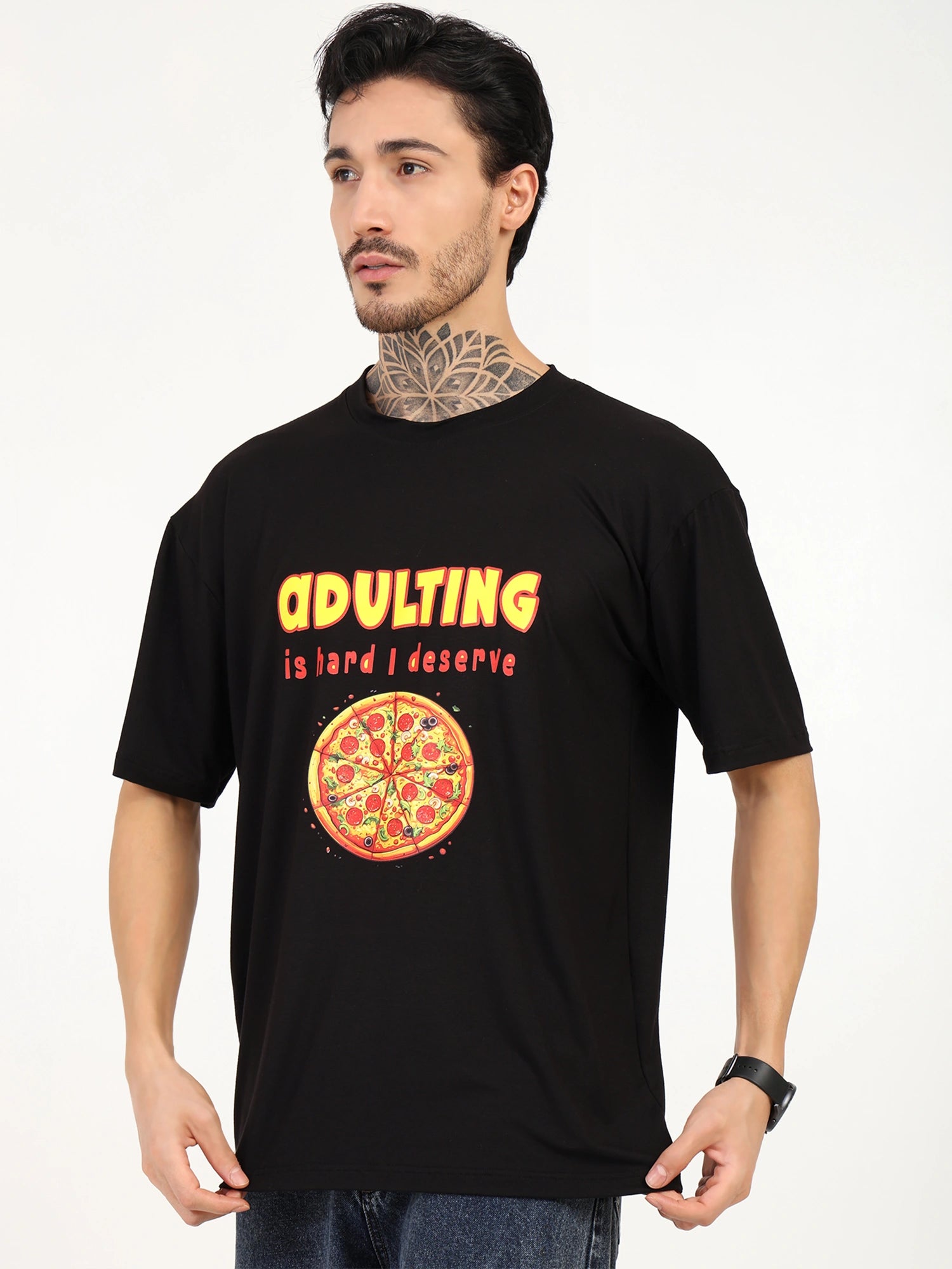 Men Oversized Bamboo T-Shirt – Soft, Breathable & Sustainable