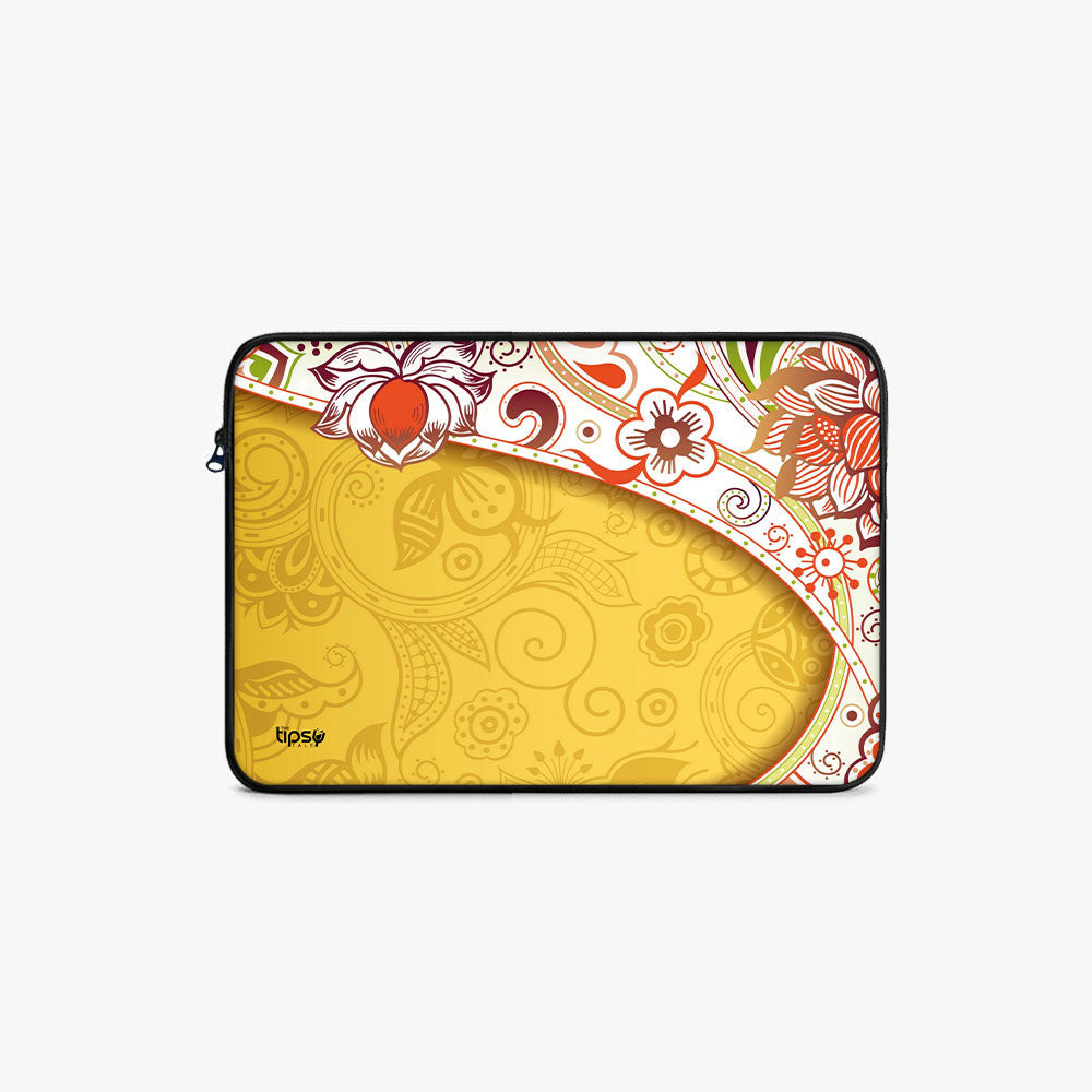 "Floral Abstract" Laptop Sleeves:Bold Mo...