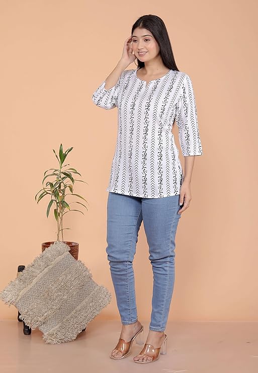 Women's Rayon Printed Stylish Kurta