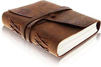 Leather Journal Diary with Antique String Closure Handmade 200 Pages