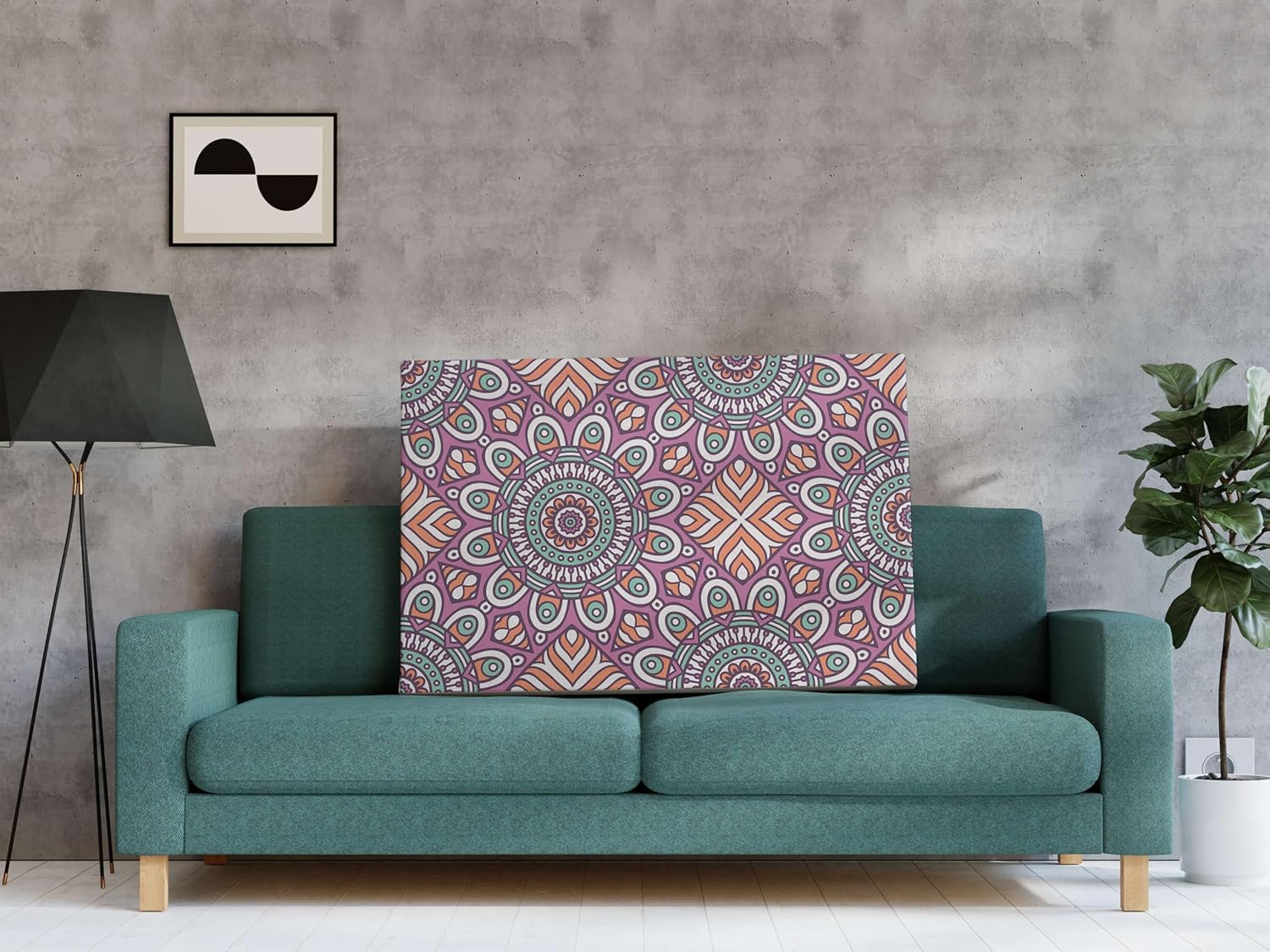 Mandala Art Framed Wall Painting – Canvas Artwork