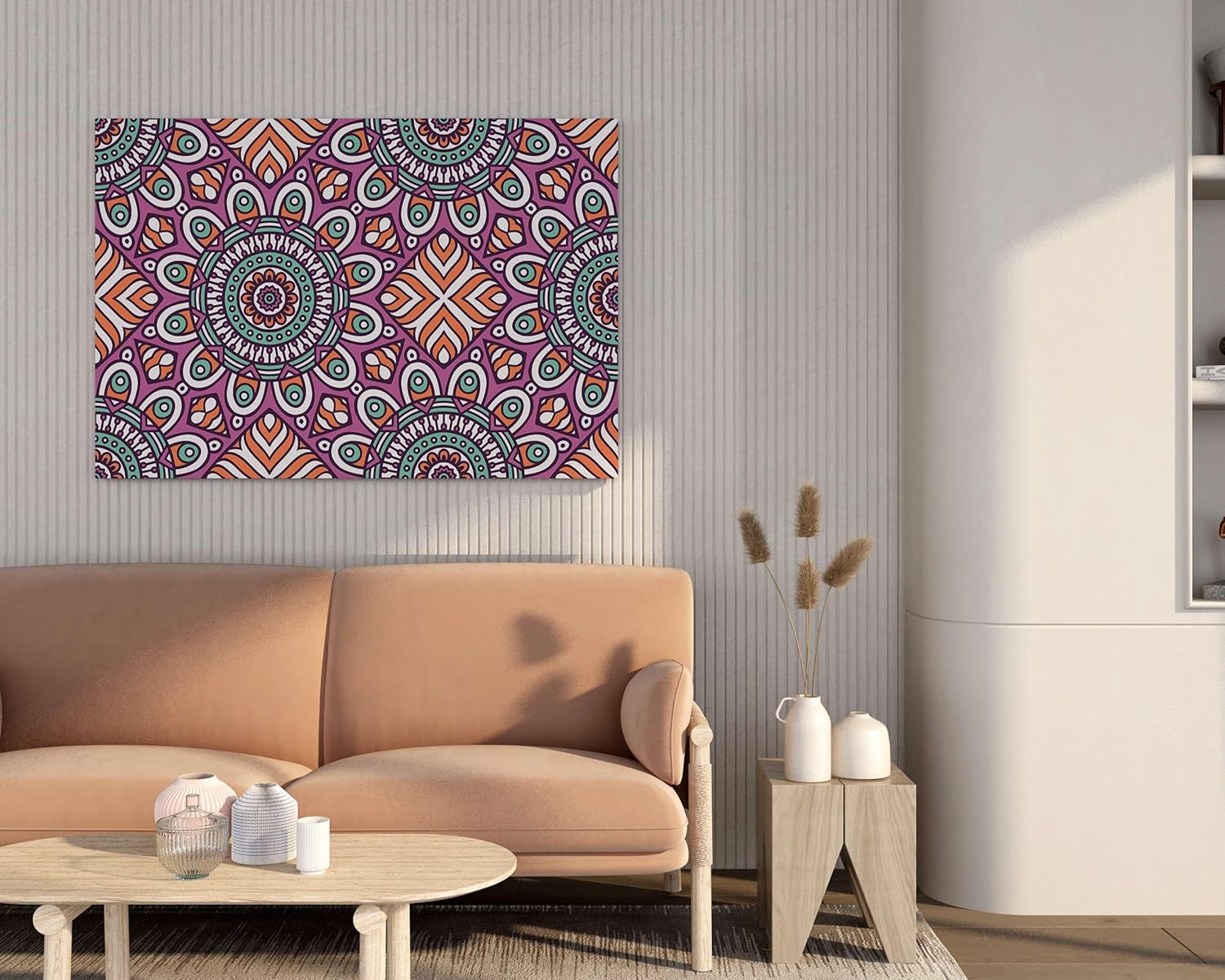Mandala Art Framed Wall Painting – Canvas Artwork