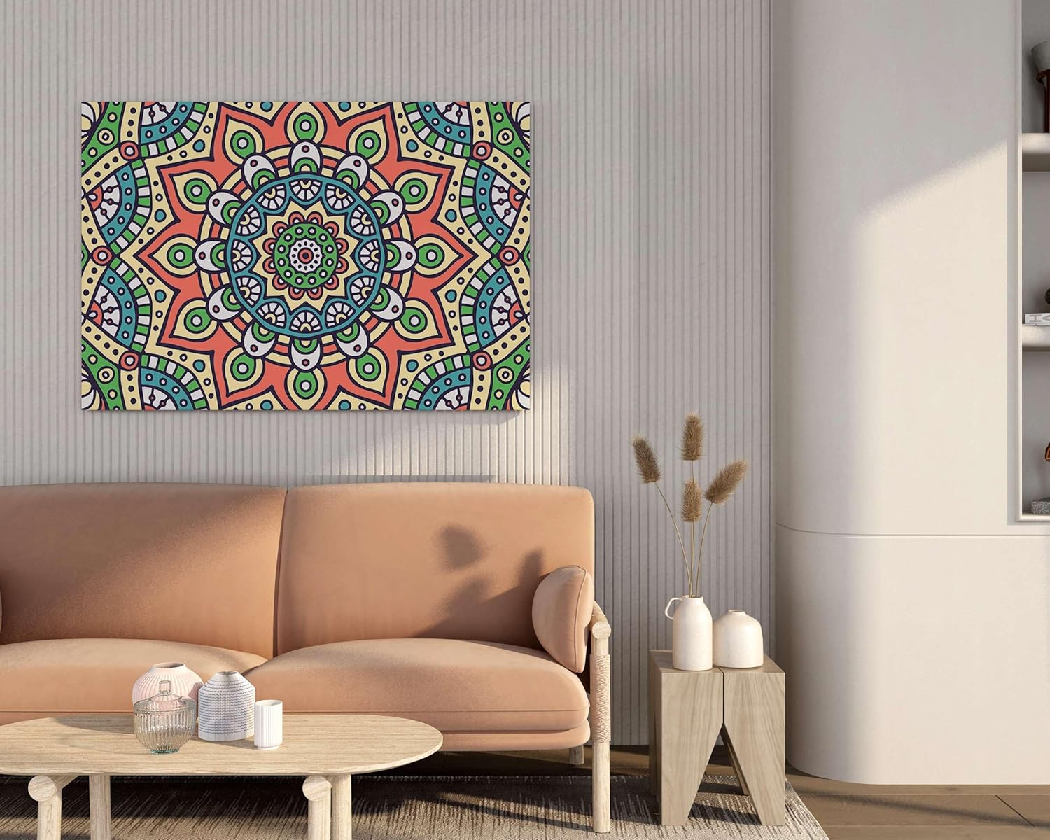 Mandala Art Painting For Wall Decoration With Frame Canvas Painting