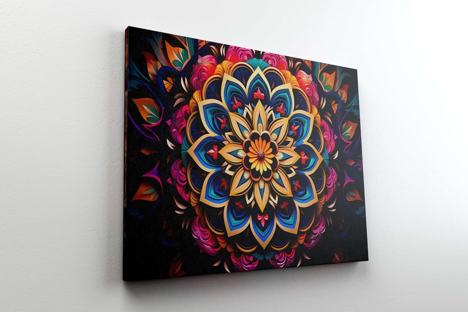 Mandala Art Canvas Painting with Frame – Wall Art