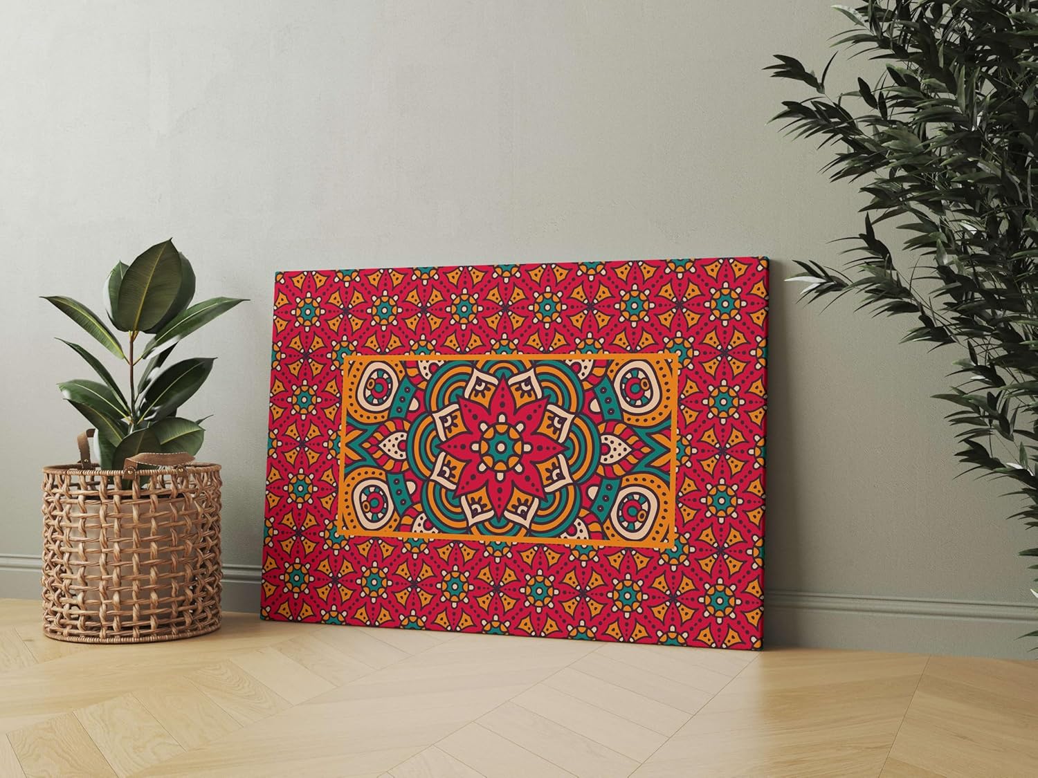Mandala Art Framed Canvas Painting for Living Room