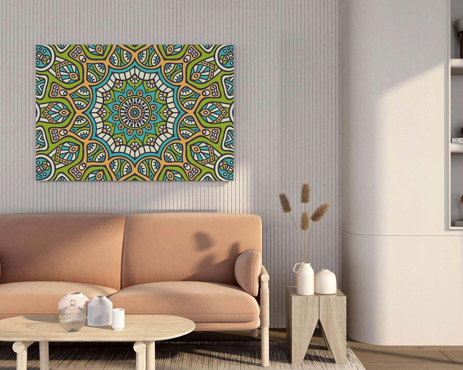 Mandala Art Wall Decoration Canvas Painting with Frame