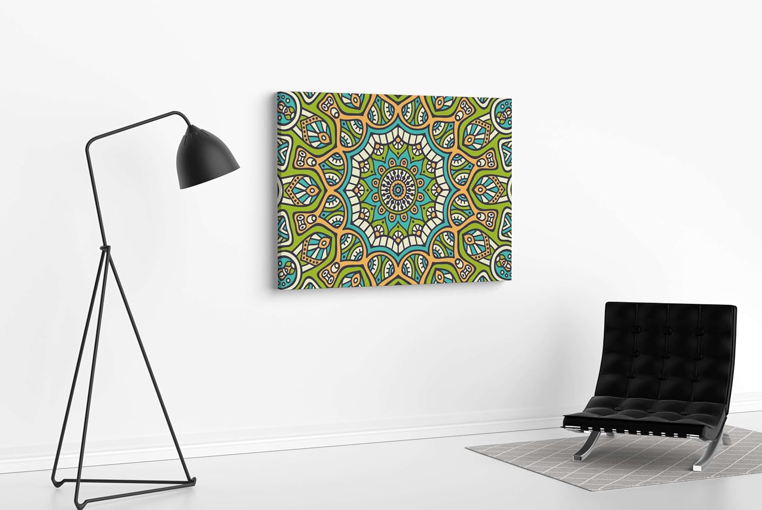 Mandala Art Wall Decoration Canvas Painting with Frame