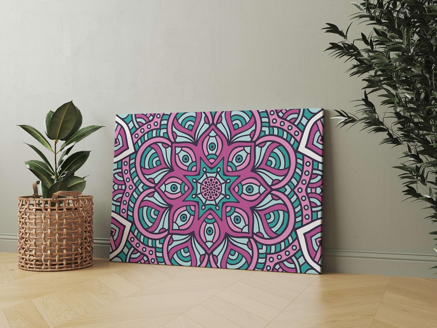 Mandala Art Canvas Wall Painting – Frame...