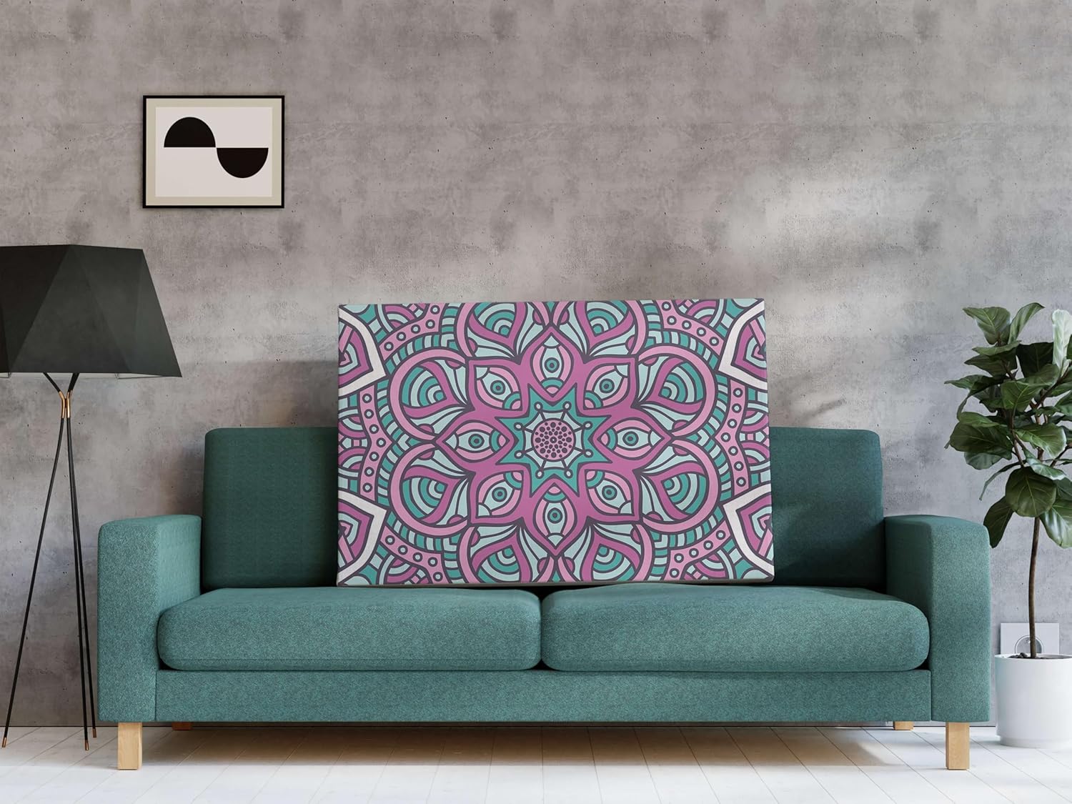 Mandala Art Canvas Wall Painting – Framed Home Decor