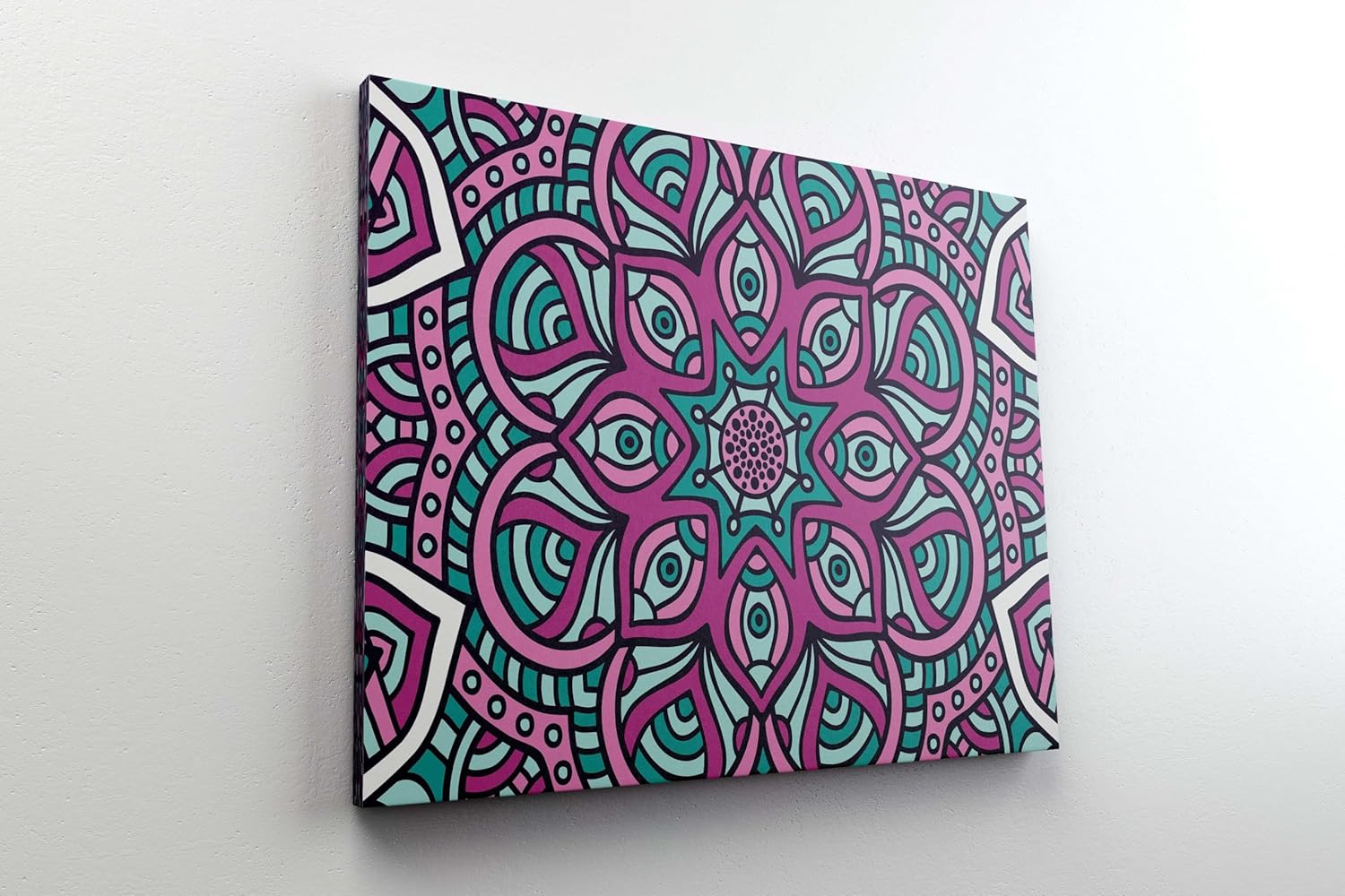 Mandala Art Canvas Wall Painting – Framed Home Decor