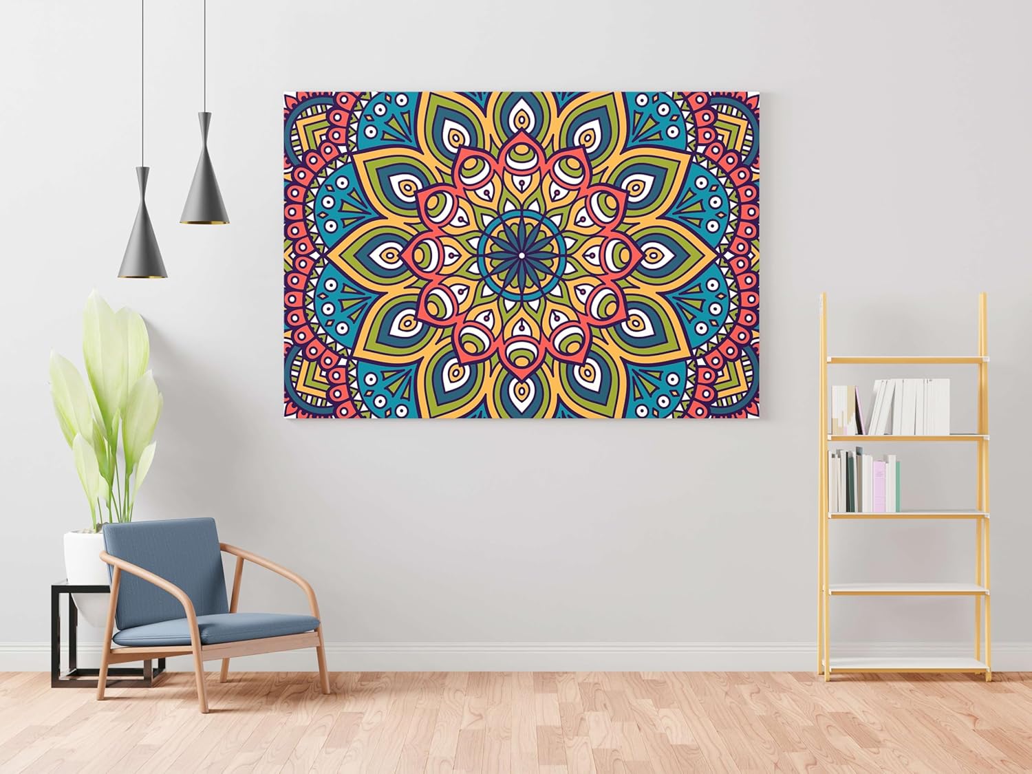 Mandala Art Framed Canvas Painting for Home Walls