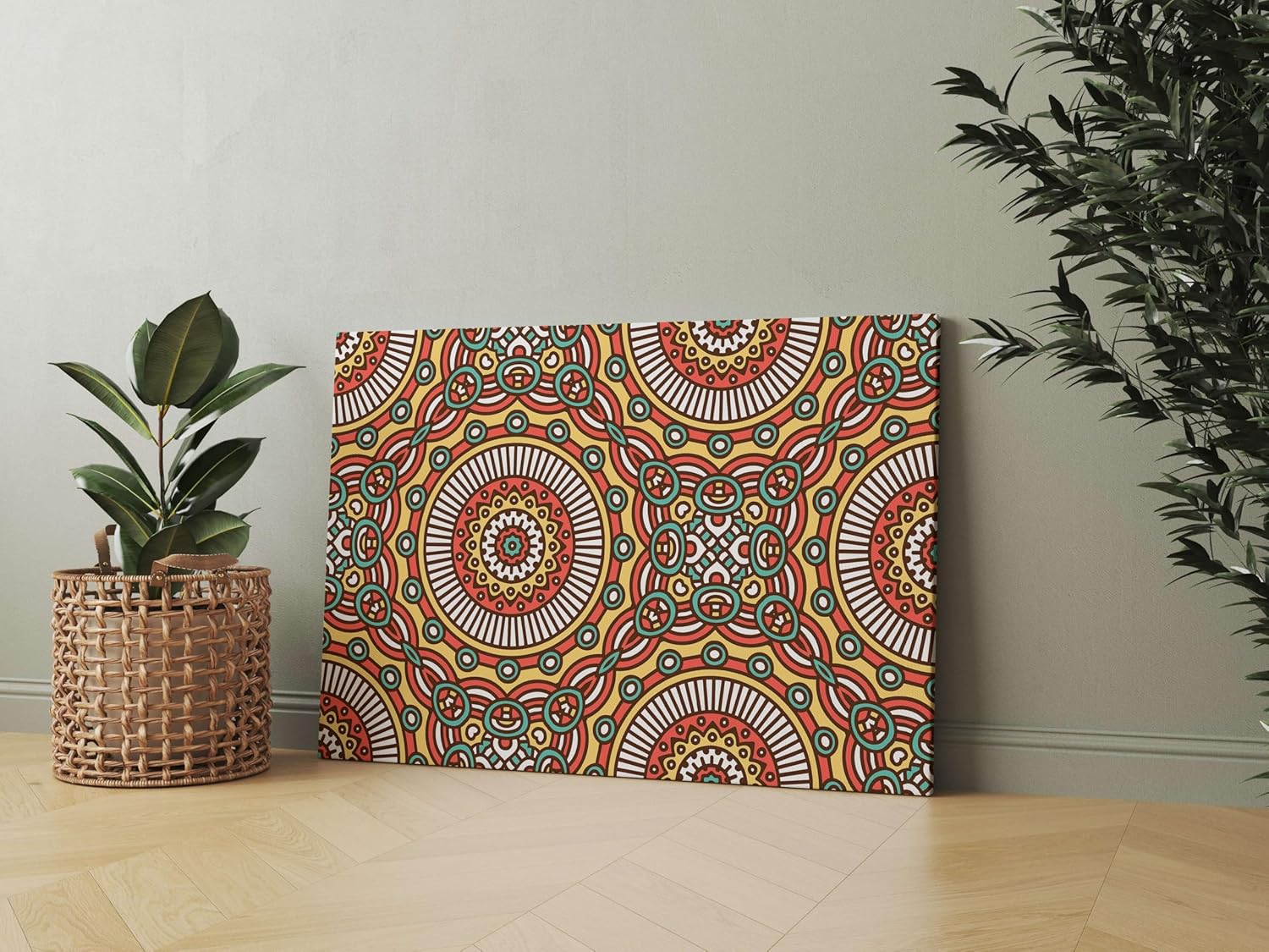 Mandala Art Painting For Wall Decoration With Frame Canvas Painting